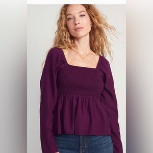 Perfect fall plum Old navy top